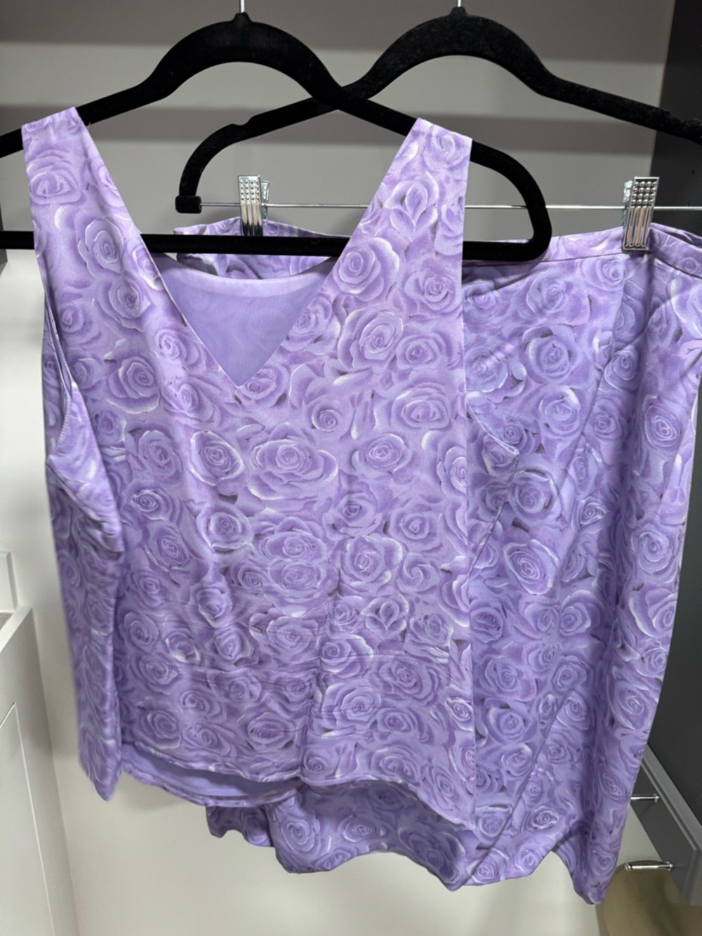 Lilac Rose Silk two piece dress